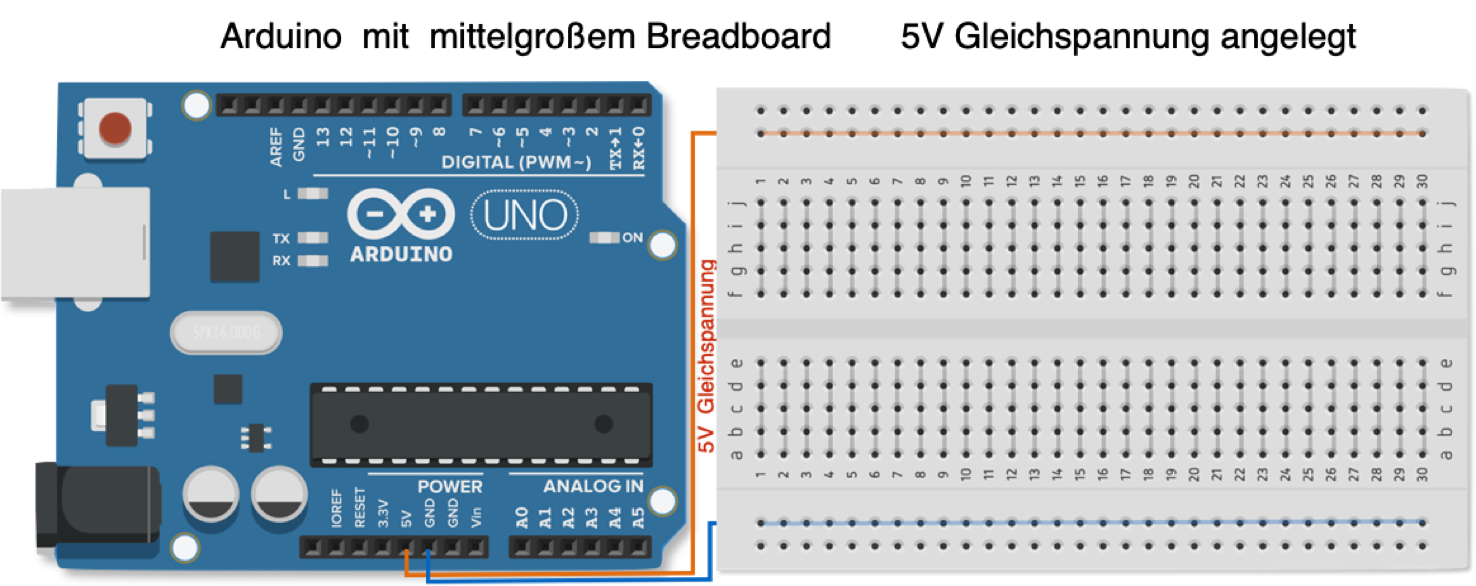 ARDUINO mit Breadboard