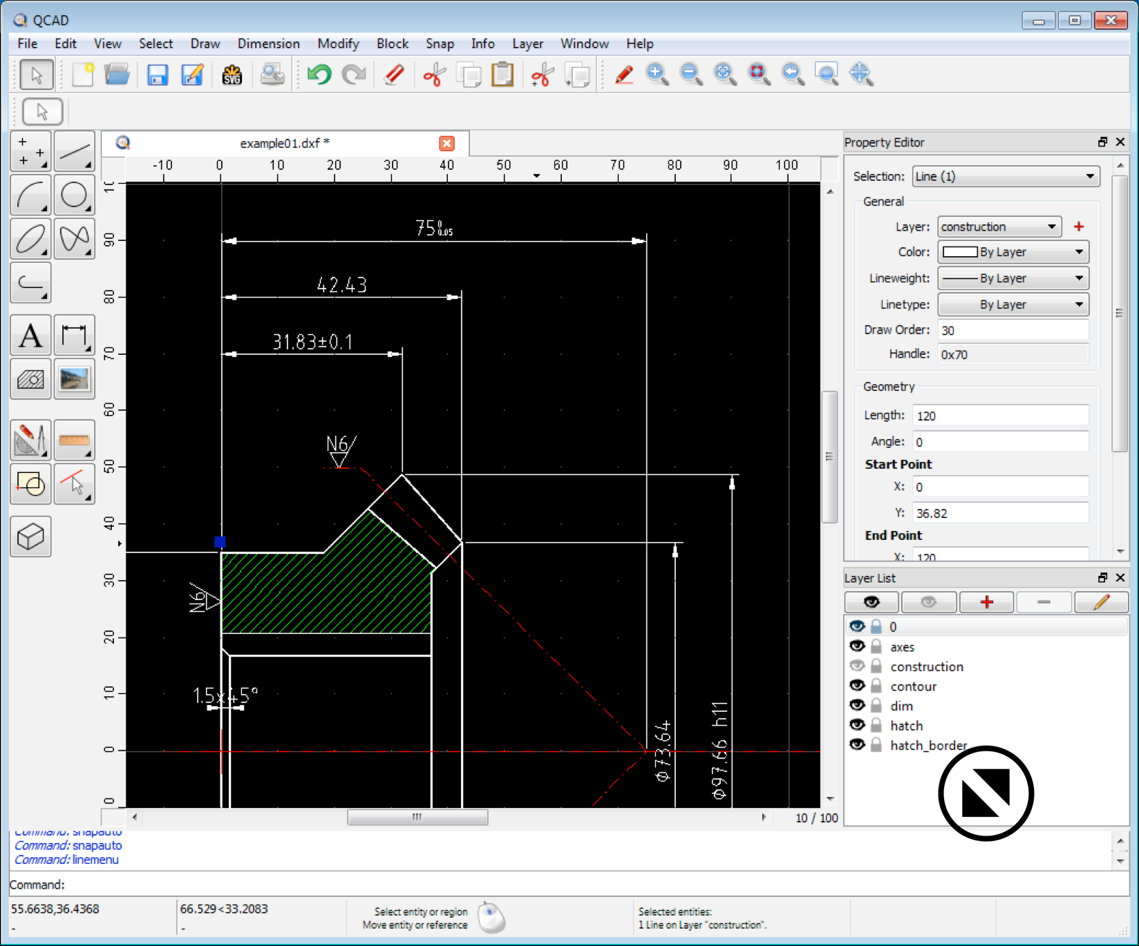 CAD-Programm QCAD