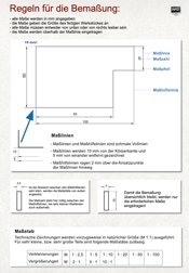 Regeln für die Bemaßung