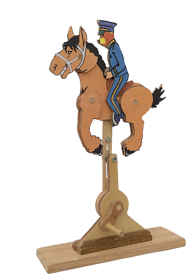 galopping horse- Wooden automata - building instructions for funny mechanical woodwork