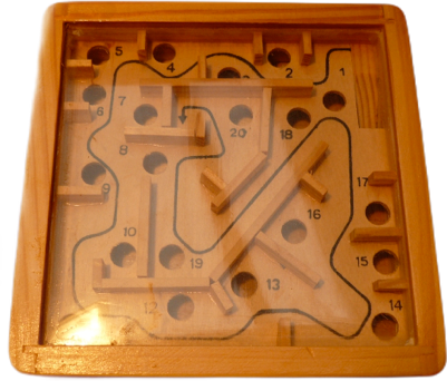 Woodwork building instruction: Sphere - maze A simple puzzle / balancing game