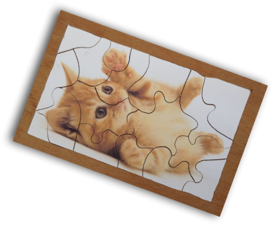 Puzzle aus Holz
