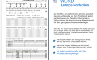 WORD-Lernzielkontrollen erleichtern die Arbeit