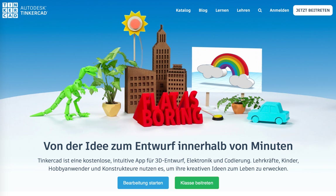 Technisches Zeichnen mit Tinkercad