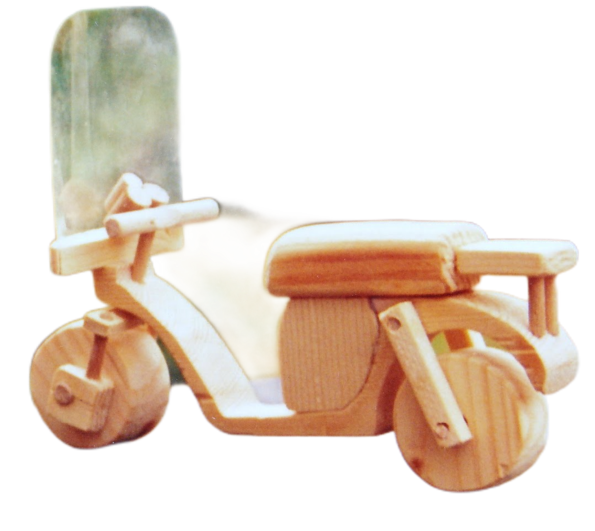 Werkaufgabe mit Werkstoff Holz: Motorrad aus Holz