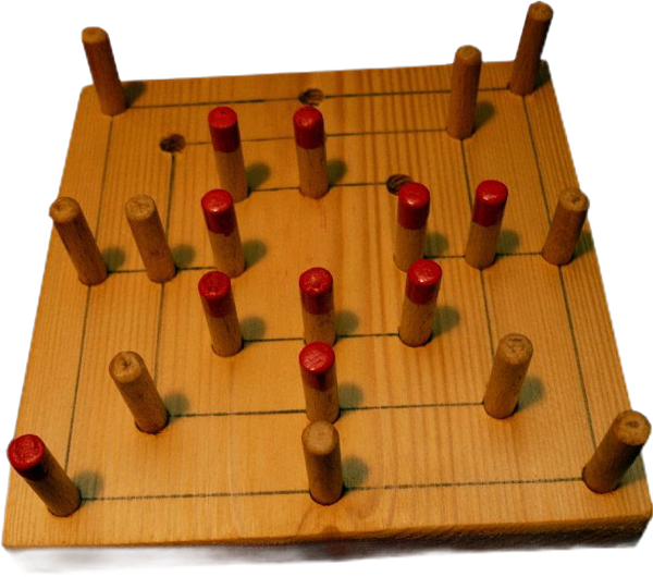 Werkaufgabe mit Werkstoff Holz Mühlespiel