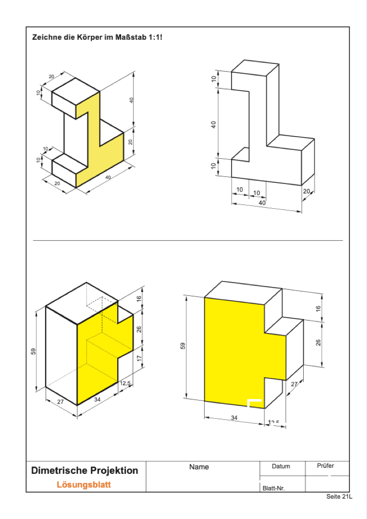 Dimetrische Projektion