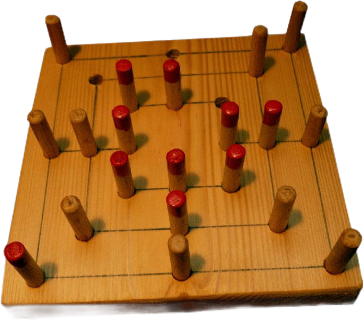 Werkaufgabe mit Werkstoff Holz Mühlespiel